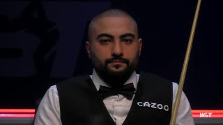 Hossein Vafaei vs He Guoqiang  2023 Snooker British Open Quarterfinal [upl. by Abagael964]