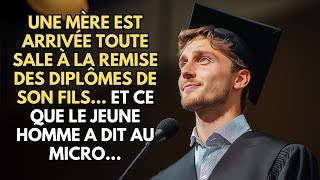 UNE MÈRE EST ARRIVÉE SALE À LA REMISE DES DIPLÔMES DE SON FILS ET CE QUE LE JEUNE HOMME A DIT [upl. by Ymarej]