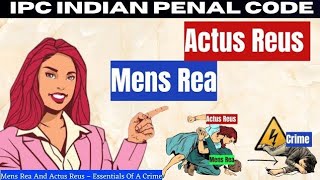 Mens Rea And Actus Reus – Essentials Of A Crime [upl. by Haraf]