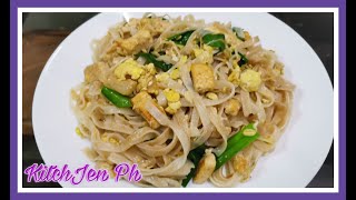 CLASSIC PAD THAI RECIPE  PAD THAI RICE NOODLES  KitchJen Ph [upl. by Nama701]