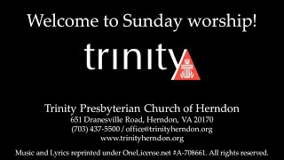 Trinity Presbyterian Worship Service 11032724 [upl. by Enihpad]