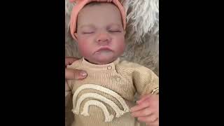 19inch 49cm Reborn Baby Doll Already Painted Finished Levi Sleeping Newborn Baby Size [upl. by Attiuqram]