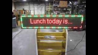 Auction 3496840  LED SCROLLING MESSAGE SIGN [upl. by Rebane]