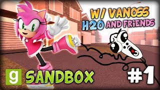 GMOD SANDBOX 1 w VanossGaming H2O and Friends  DONG DING AMY IS BEAUTIFUL GMOD TROLLING [upl. by Linoel206]