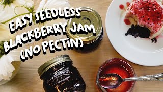 Seedless Blackberry Jam  Super Easy Jam Recipe  Without Pectin [upl. by Myke325]