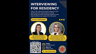 TSMA Residency Interview Advice Series Part 1  Dr Barron [upl. by Stier]