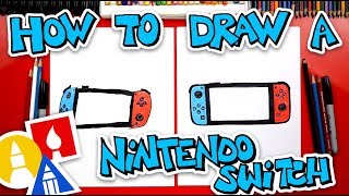 How To Draw A Nintendo Switch  Challenge Time [upl. by Ecnedac]