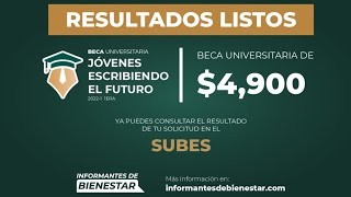 RESULTADOS Beca Jóvenes Escribiendo el Futuro 2022I 1ERA Ya Están Disponibles SUBES CNBBBJ [upl. by Novi]