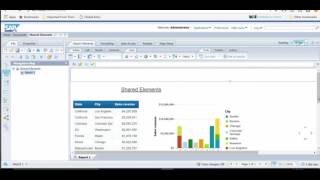 Shared Elements  Webi  BusinessObjects 42 [upl. by Yecies]