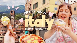 We found the most perfect town in Italy 🇮🇹 A Day Trip to Italian Paradise Lucca amp Street Food [upl. by Nebe]