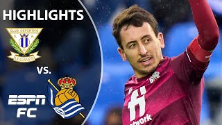 Real Sociedad avoids slip up vs Leganes after controversial penalty  Copa Del Rey Highlights [upl. by Aihsenet]