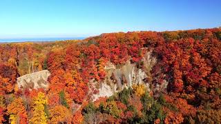 View of Devils Backbone 2022 Wintergreen Gorge Erie PA Autumn [upl. by Seek574]