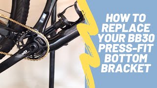 How to replace your BB30 Pressfit bicycle bottom bracket bearings [upl. by Schweitzer413]