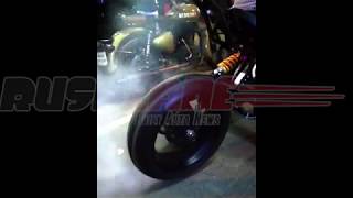 Emflux One Electric Sportsbike  Burnout [upl. by Othello819]