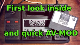 INTERTON ELECTRONIC VC 4000 VIDEO COMPUTER AVMOD and first look inside the console [upl. by Stephani]