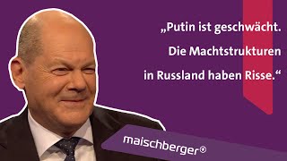 Wirtschaftskrise Ampelstreit UkraineKrieg Bundeskanzler Olaf Scholz SPD  maischberger extra [upl. by Fisher291]