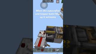 Minecraft Iron block autocrafter for iron farm smallest size [upl. by Chrotoem]