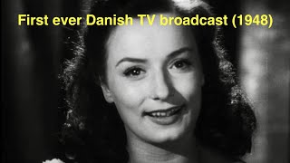 First ever Danish TV broadcast 1948 [upl. by Beale]