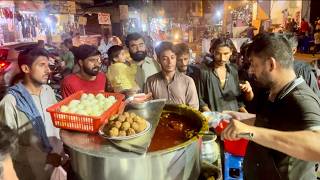 PAKISTAN STREET FOOD AT NIGHT  DESI DINNER FOOD STREET IN LAHORE [upl. by Eenar]