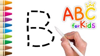 Learn ABC  Learn Alphabet B by Coloring Balls and Broccoli  Videos for Toddlers [upl. by Ameg]