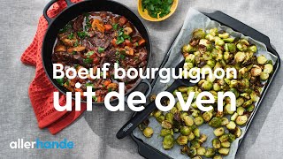 Boeuf bourguignon met geroosterde spruitjes  Recept  Allerhande [upl. by Matheson]