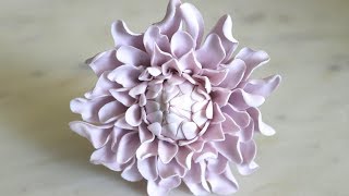 Gumpaste Dahlia Tutorial [upl. by Melbourne]