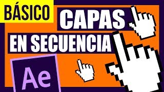 Básico  Secuencia de capas en after effects [upl. by Anairo]