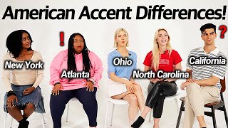 Americans were Shocked by 5 Different States Accents CaliforniaAtlantaNYNorth CarolinaOhio [upl. by Pippas]