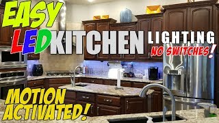 EASY SMARTHOME LED KITCHEN COUNTER and CABINET LIGHTS Controlled by ALEXA [upl. by Suravat]