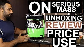 ON Serious Mass Review Unboxing Use and Price URDUHINDI  GYMIT [upl. by Ayotaj]