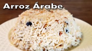 Receta de Como Hacer Arroz Árabe  Arroz Libanes con Fideos Almendras y Pasas  Arroz Mediterráneo [upl. by Aitret]