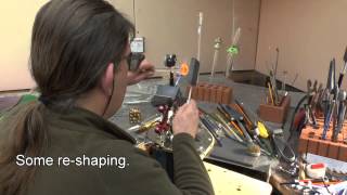 Lampworking How to make a Paperweight [upl. by Enaillil]