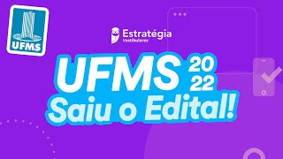 UFMS 2022  Saiu o Edital [upl. by Annayr]