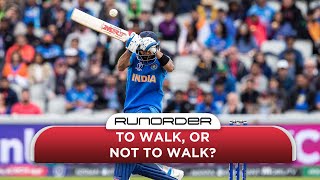 Runorder Why did Virat Kohli walk and not Kane Williamson [upl. by Yelyak]