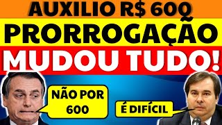 600 AUXÍLIO EMERGENCIAL PRORROGAÇÃO MUDOU TUDO BOLSONARO FALA SOBRE VALORES [upl. by Ainahtan545]