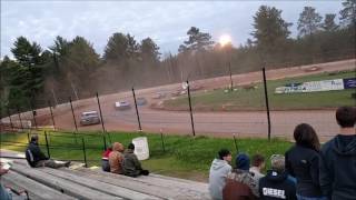 Eagle River Speedway Pure Stock Heat Race 5 19 2017 [upl. by Annohsed485]