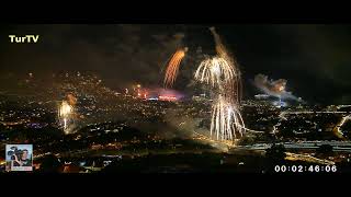 MadeiraAquiTãoPerto Fireworks Funchal Madeira Island 2022 TURTV [upl. by Fabrin]