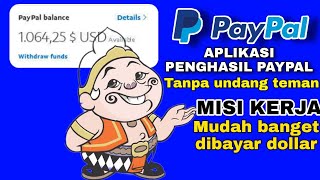 Aplikasi penghasil paypal tercepat 2020 tanpa undang teman [upl. by Kcirederf]