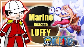 👑 Past Marines React To Luffy  One piece  Luffy  Gacha Club [upl. by Adli]