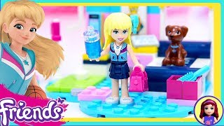 Lego Friends Stephanies Bedroom Build Review Silly Play Kids Toys [upl. by Ahsotal272]