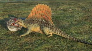 Jurassic World Evolution 2 Modified Dimetrodon vs Concavenator [upl. by Ymmac]