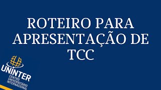 COMO FAZER UM ROTEIRO PARA MINHA APRESENTAÇÃO DE TCC [upl. by Maisey]