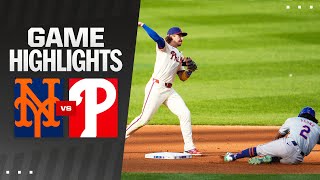 Mets vs Phillies Game Highlights 91424  MLB Highlights [upl. by Eilraep]