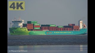 ECO LEVANT  Shipspotting Germany 🇩🇪 IMO 9985954  River Elbe near City Otterndorf  4K VIDEO [upl. by Cyndi226]