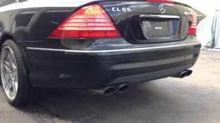 Mercedes CL65 AMG V12 Bi Turbo Start Exhaust Noise [upl. by Asiralc518]