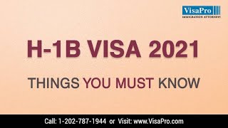 H1B Visa 2021 Latest News Updates And Cap Count [upl. by Hausmann502]