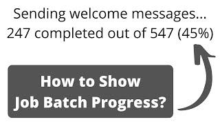 Laravel Job Batch Show Queue Progress [upl. by Ahsekel]