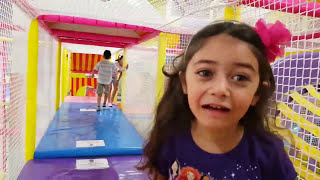 Indoor playground family fun play area for kids giant slides children play center  HZHtube Kids fun [upl. by Baxy744]