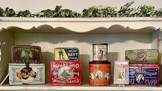 Collecting Antique Tobacco Tins antique collecting tobacco tobaccotalk tins [upl. by Eilraep]