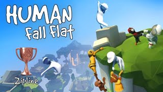 Human Fall Flat  Zipline Trophy [upl. by Torhert]